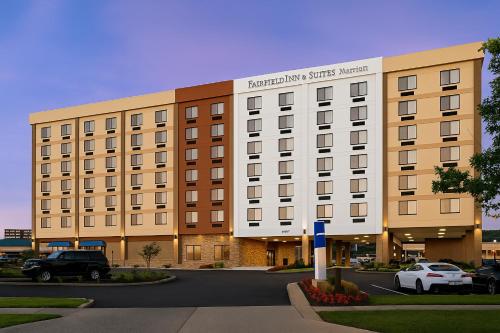 a rendering of the front of a hotel at Fairfield Inn & Suites by Marriott Alexandria West/Mark Center in Alexandria