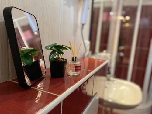 Ένα μπάνιο στο Hotel Central