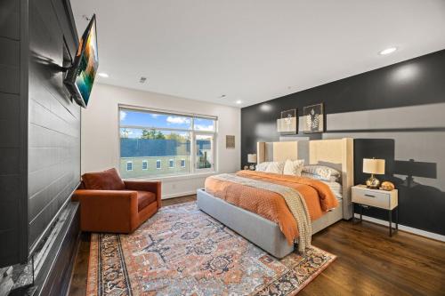 En eller flere senge i et værelse på Willow Penthouse