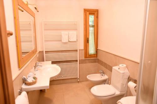 Koupelna v ubytování Albergo Da Gildo