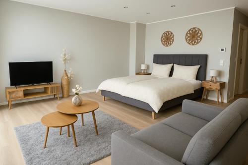 Een TV en/of entertainmentcenter bij Twenty2 Apartments
