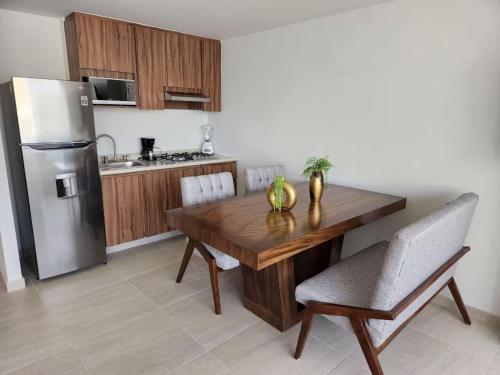 Køkken eller tekøkken på 15 Súper Loft con Aire Acondicionado, Consulado