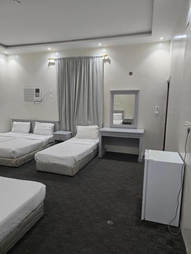 Postel nebo postele na pokoji v ubytování طيبة ميار