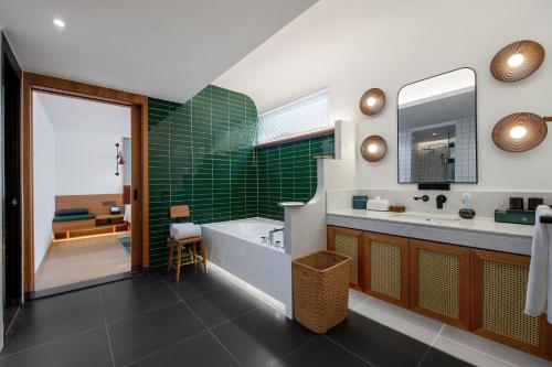 Ένα μπάνιο στο Manxin Hotel Shenzhen Longgang