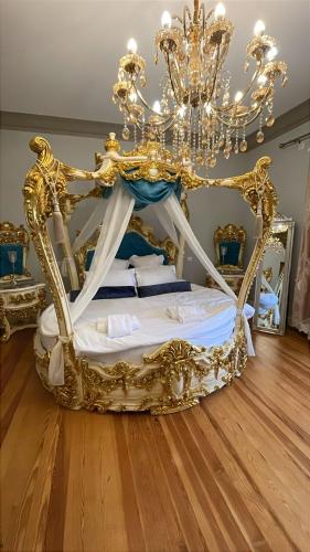 Postel nebo postele na pokoji v ubytování Villa prestige à Pfaffenhoffen