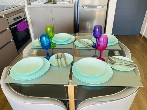 Kuchyň nebo kuchyňský kout v ubytování Apart Liucura Edificio Belmonte Temuco