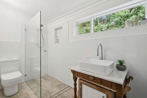 Koupelna v ubytování In the Blue