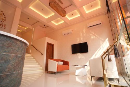 Μια τηλεόραση ή/και κέντρο ψυχαγωγίας στο Hotel Vedic Roots