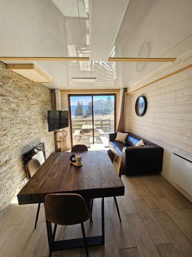 Zona d'estar a Chalet Alpha