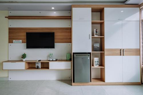 Η κουζίνα ή μικρή κουζίνα στο Seoul Motel