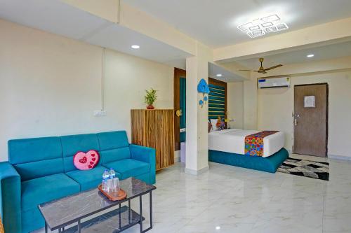 Χώρος καθιστικού στο FabHotel Small Daddy Plus - 200m From Calangute Beach