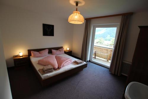 Postel nebo postele na pokoji v ubytování Haus Waldeck