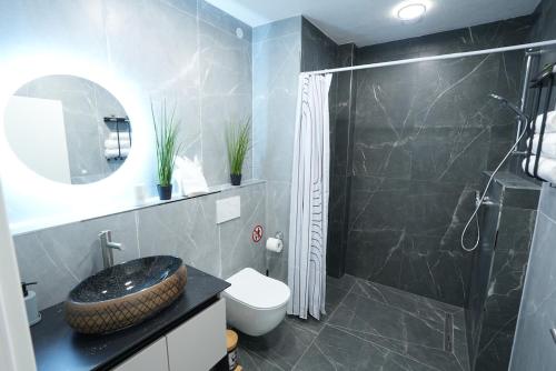 Koupelna v ubytování Wohnung IA - Modernes Twin-Apartment