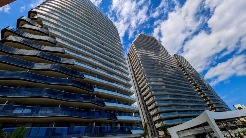 two tall buildings next to each other at SUNSET SAILORS vibe apartment in Benidorm