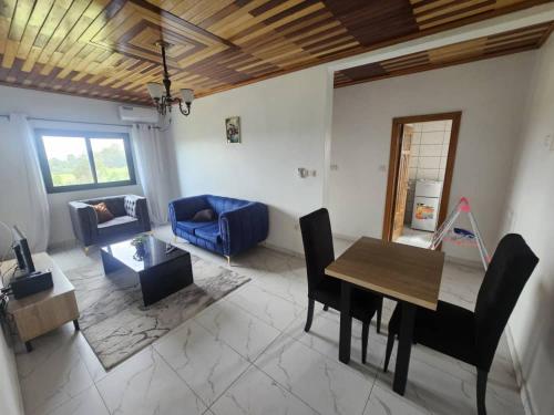 Χώρος καθιστικού στο Résidence Didi