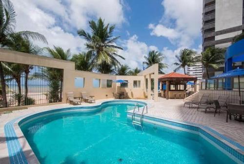Swimmingpoolen hos eller tæt på Recife Mar Flat - 1708