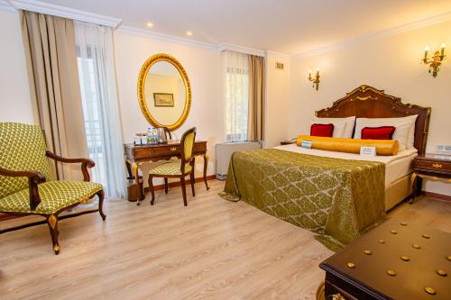 Ένα ή περισσότερα κρεβάτια σε δωμάτιο στο Hotel Ickale