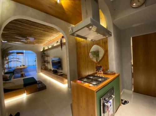 Køkken eller tekøkken på Ap FRENTE AO MAR - BEIRA MAR