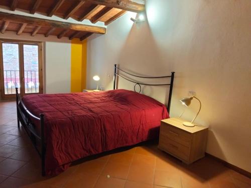 Postel nebo postele na pokoji v ubytování Zinfarosa Color House