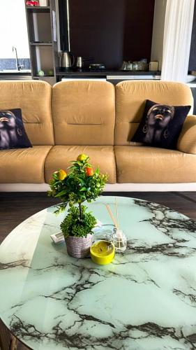 Centrally located studio with Mountain & Sea views