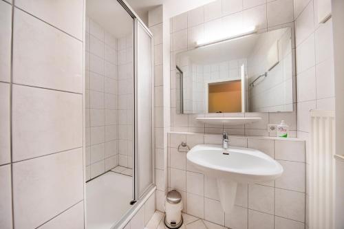 Koupelna v ubytování Dorfplatz Top 38