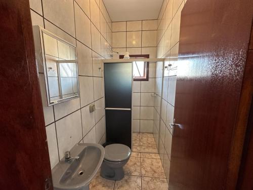 Ένα μπάνιο στο Pousada Solar de Anita Ferrugem