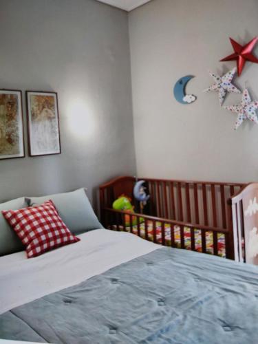 Cama o camas de una habitación en Spring Harmony Trikala Pigi