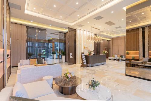 Posezení v ubytování Hermes Housing- Masteri West Heights