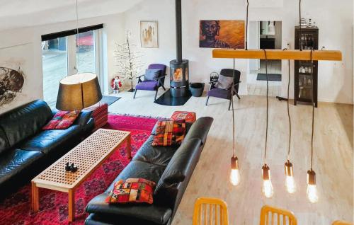 Posezení v ubytování Holiday Home Enebærvej Skjern