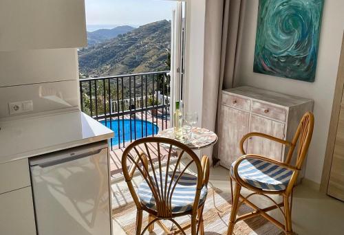 Nespecifikovaný výhled na hory nebo výhled na hory při pohledu z apartmánu