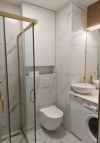 Koupelna v ubytování Apartament kaszmir 1