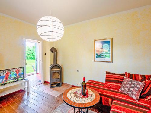 Posezení v ubytování Ferienhaus Prütz