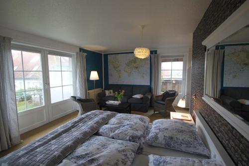 Ένα ή περισσότερα κρεβάτια σε δωμάτιο στο Erholung und Wellness