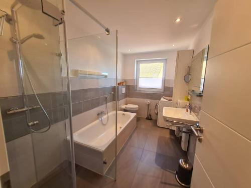 Koupelna v ubytování Lieblingsort h