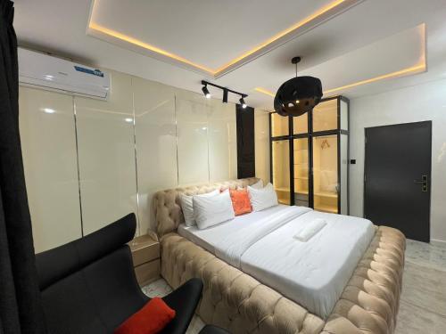 Postel nebo postele na pokoji v ubytování Pat Luxury Apartments