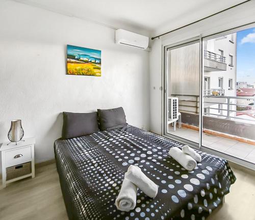 Canet plage T2 lumineux, 4 pers, Clim et Balcon