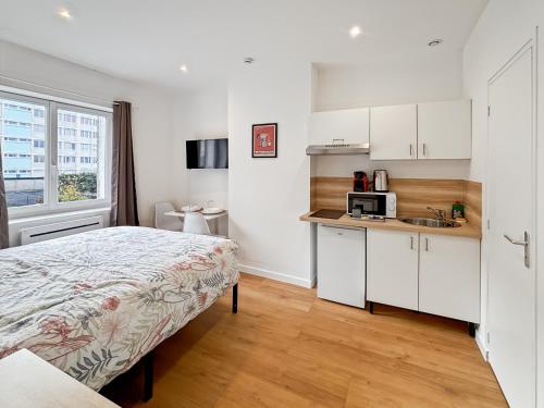 Kuchyň nebo kuchyňský kout v ubytování Au 42B JM