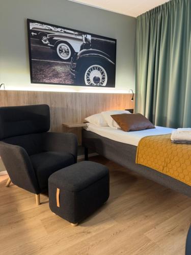 Posezení v ubytování Motellet Karlskrona