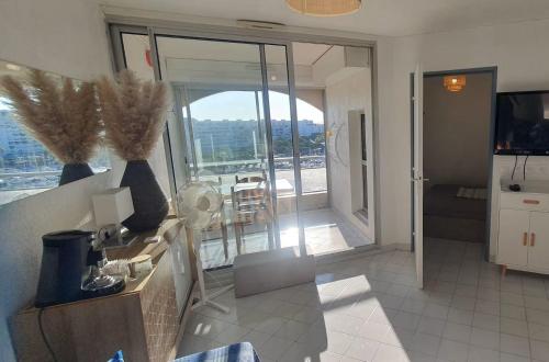 Carnon plage Agréable F2 loggia vue port parking