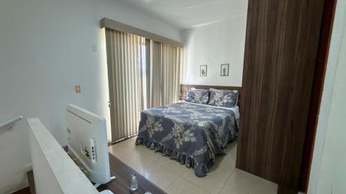 Postel nebo postele na pokoji v ubytování Apartamento duplex em Itaipava com vaga