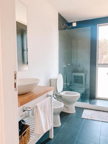 Phòng tắm tại Superb villa with sea view