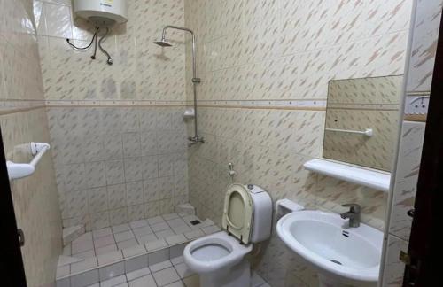 Koupelna v ubytování Darajani Apartment