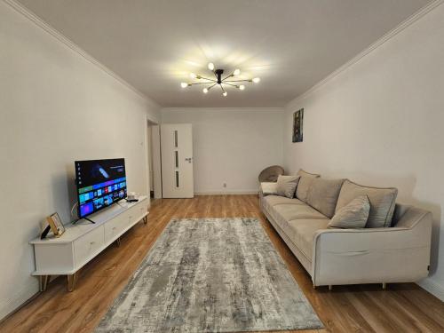 Μια τηλεόραση ή/και κέντρο ψυχαγωγίας στο White Central Apartment