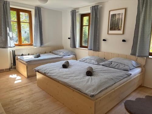 Vila Hraničnáにあるベッド