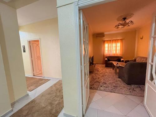 a view of a living room from the hallway at Residence Diar Kisane in Marrakech