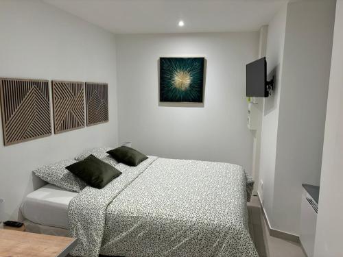 Postel nebo postele na pokoji v ubytování Cocon charmant au coeur d'Auxerre