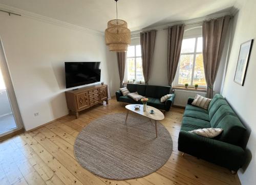 TV a/nebo společenská místnost v ubytování Parkview Premium Apartment