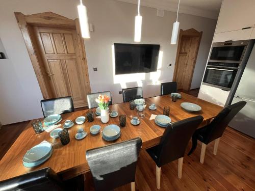 Kuchyň nebo kuchyňský kout v ubytování Parkview Premium Apartment