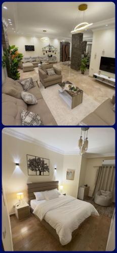 Istumisnurk majutusasutuses Hotel Apartment with Private Entrance in Sheikh Zayed