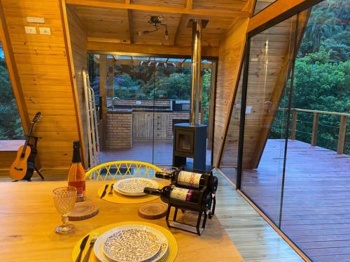 Balkón nebo terasa v ubytování Lar Lodge